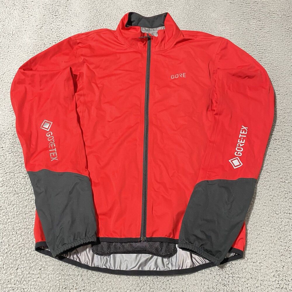 Gore Wear C5 Gore-Tex Active Jacket Men XL Red Black Windproof Cycling Softshell